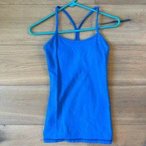Blue lululemon workout tank